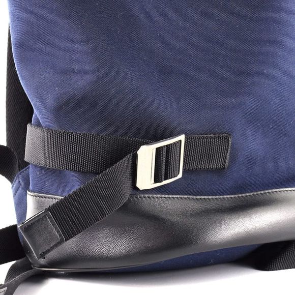 Saint Laurent Rivington Race Backpack Canvas with Leather Black, Blue - Picture 7 of 8